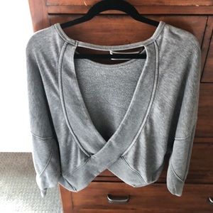 LoveStitch open back sweatshirt